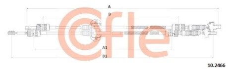 Кабель важеля зміни швидкості L+P COFLE 102466