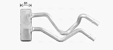 AVA NISSAN Радіатор опал. салону PATHFINDER III 2.5 05-, 3.0 10-, 4.0 05-, NP300 NAVARA 2.5 05-, MURANO I 3.5 03- AVA COOLING DN6475
