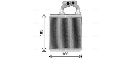 AVA OPEL Радіатор опалення AGILA (B) 1.0, 1.2, 1.3 08-, SUZUKI AVA COOLING OL6718