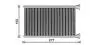 AVA DB Радіатор опалення W205, S205, C205 AVA COOLING MS6780 (фото 3)