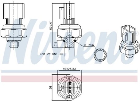 Автозапчасть NISSENS 301077