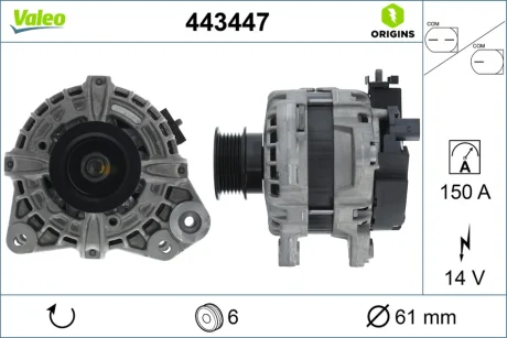 ALTERNATOR Valeo 443447