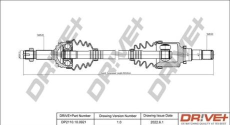 P├ô┼üO┼Ü NAP─śDOWA CITROEN C1 05-14 LEWA DR!VE+ DP2110100921