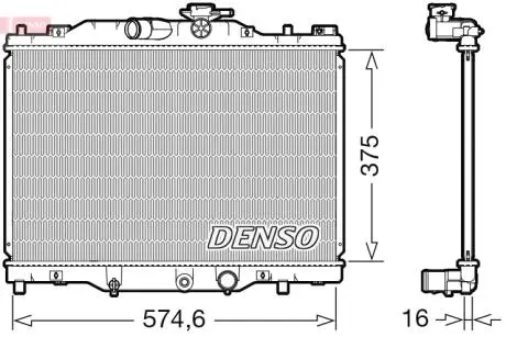 CH£ODNICA SILNIKA MAZDA DENSO DRM44043