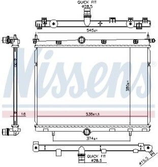 Автозапчасть NISSENS 606859