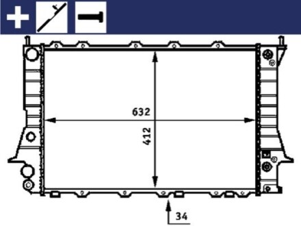 Автозапчасть MAHLE / KNECHT CR413000S