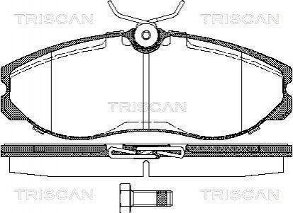 Колодки гальмівні передні TRISCAN 811014174