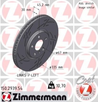 TARCZA HAMULC. MINI JOHN COOPER WORKS 15- LP ZIMMERMANN 150293954 (фото 1)