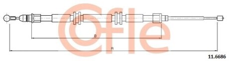 LINKA HAMULCA RĘCZNEGO RENAULT COFLE 92116686 (фото 1)