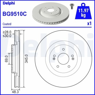 Автозапчасть Delphi BG9510C