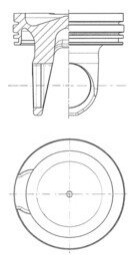 PISTON CUMMINS Ø 114,00 KOLBENSCHMIDT 41757600