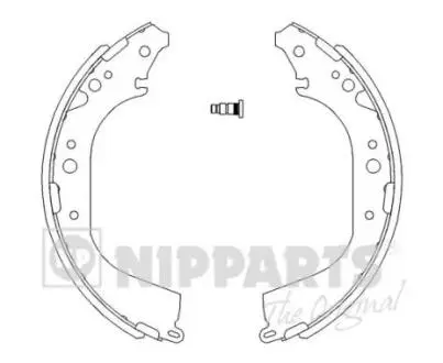 Гальмівні колодки NIPPARTS J3502039