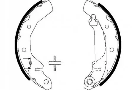 DAEWOO Гальмівні колодки барабанні Matiz 0,8/1,0 98- KAVO PARTS KBS-1407 (фото 1)