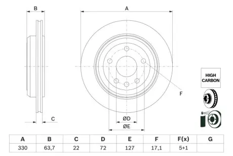 Автозапчасть BOSCH 0986479G87