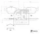 Фото 2 - колодки гальмівні (задні) Audi A3/Seat Leon/Skoda Octavia/VW Golf VIII 19-/Caddy 20- FEBI BILSTEIN 184233 Колодки гальмівні (задні) Audi A3/Seat Leon/Skoda Octavia/VW Golf VIII 19-/Caddy 20- FEBI BILSTEIN 184233 (фото 2)