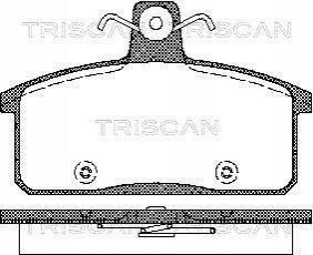 Колодки гальмівні передні / задні TRISCAN 811069012