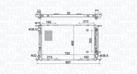 Радіатор охолоджування MAGNETI MARELLI BM1618