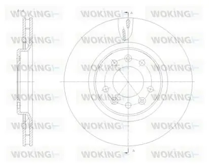 TARCZA HAM. C JUMPY 16- TYЭ 294MM 2SZT WOKING D6177610