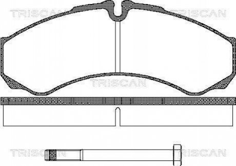 Колодки гальмівні передні / задні TRISCAN 811015013