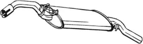 Глушник вихлопних газів (кінцевий) BOSAL 233563 (фото 1)