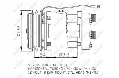 Автозапчасть NRF 32757