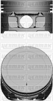 Поршень с кольцами і пальцем (размер отв. 78.5 / STD) Berlingo 1.6 (4цл.) (TU5JP4, NFU, NFX Euro 3) Yenmak 31-04101-000 (фото 1)