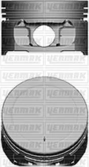 Поршень с кольцами і пальцем (размер отв. 78.5 / STD) Berlingo 1.6 (4цл.) (TU5JP4, NFU, NFX Euro 3) Yenmak 31-04101-000