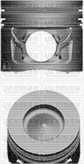 Поршень с кольцами і пальцем (размер отв. 84.25 / +0.25) (N 47TU) Yenmak 31-04616-025
