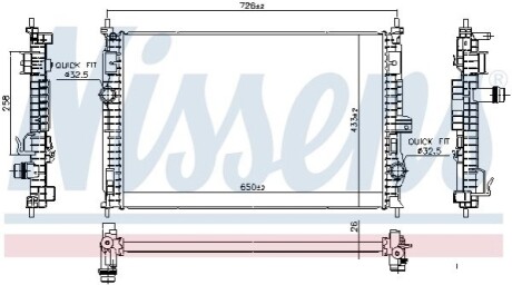 Автозапчасть NISSENS 606342