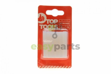 Стрижень клейовий O8x50 mm 12 од. TOP TOOLS 42E081