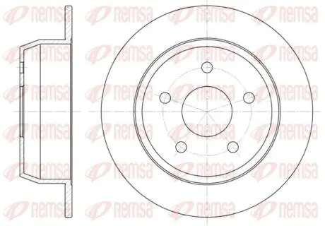 Диск гальмівний REMSA 6628.00