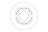 TARCZA HAM./PRZ/ TOYOTA HILLUX 05- TRW DF6726S (фото 1)