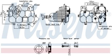 ZBIORNICZEK WYR.CH┼üODNICY JAGUAR XE 15- NISSENS 996316