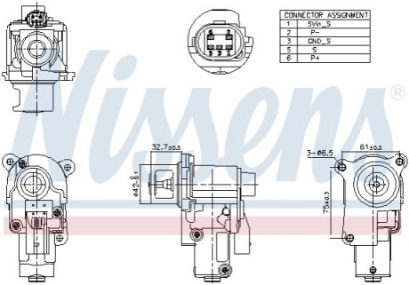 ZAW├ôR EGR SEAT ALTEA 1.9D 04- NISSENS 98174