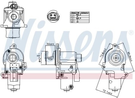 ZAW├ôR EGR AUDI Q7 4.2D 07- NISSENS 98553