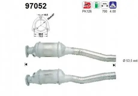 KATALIZATOR VOLVO 740 2.0I (08/90-09/92) SED, STW SZT STARLINE 9942185