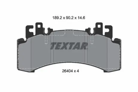 KLOCKI HAMULCOWE PRZOD/TYL TEXTAR 2640401