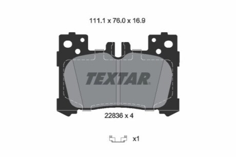 KLOCKI HAMULCOWE TYL TEXTAR 2283601