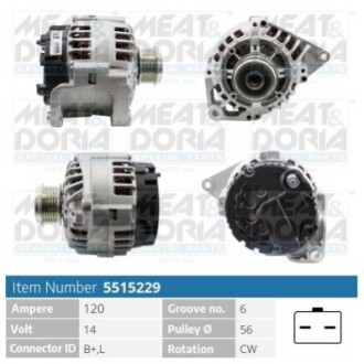 ALTERNATOR MEAT&DORIA 5515229