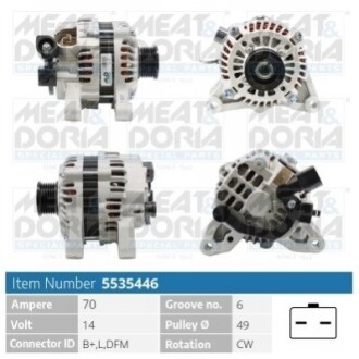 ALTERNATOR MEAT&DORIA 5535446