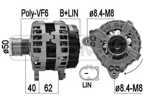 ALTERNATOR SZT ERA 209614A