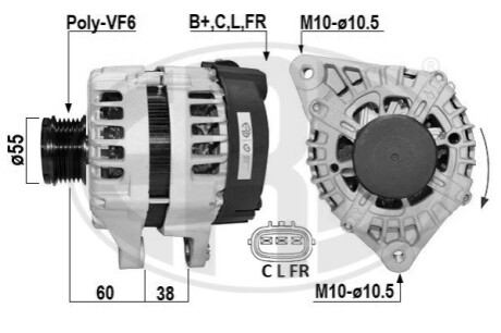 ALTERNATOR SZT ERA 209009A