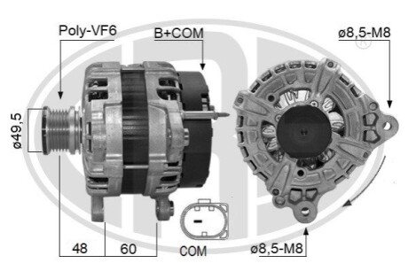 ALTERNATOR SZT ERA 209635 (фото 1)