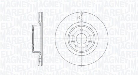 TARCZA HAM. R MEGANE 08- PRZ 340MM 1SZT MAGNETI MARELLI 361302040676 (фото 1)