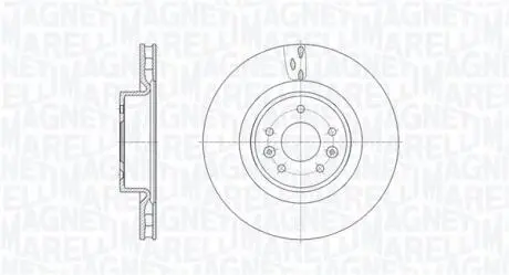 TARCZA HAM. R MEGANE 08- PRZ 340MM 1SZT MAGNETI MARELLI 361302040676