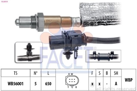 SONDA LAMBDA FACET 108419