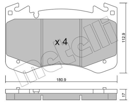 KLOCKI HAM PRZOD Metelli 2213920