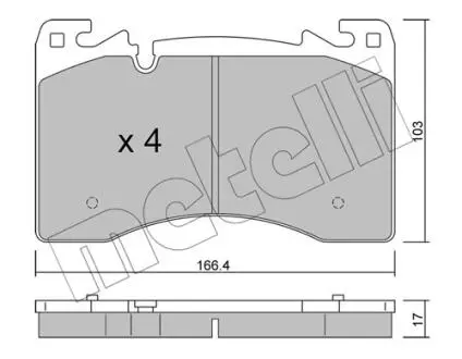 Фото klocki ham przod Metelli 2213910 KLOCKI HAM PRZOD Metelli 2213910