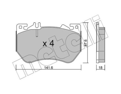 KLOCKI HAM PRZOD Metelli 2213580