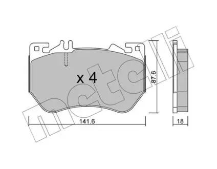 KLOCKI HAM PRZOD Metelli 2213580